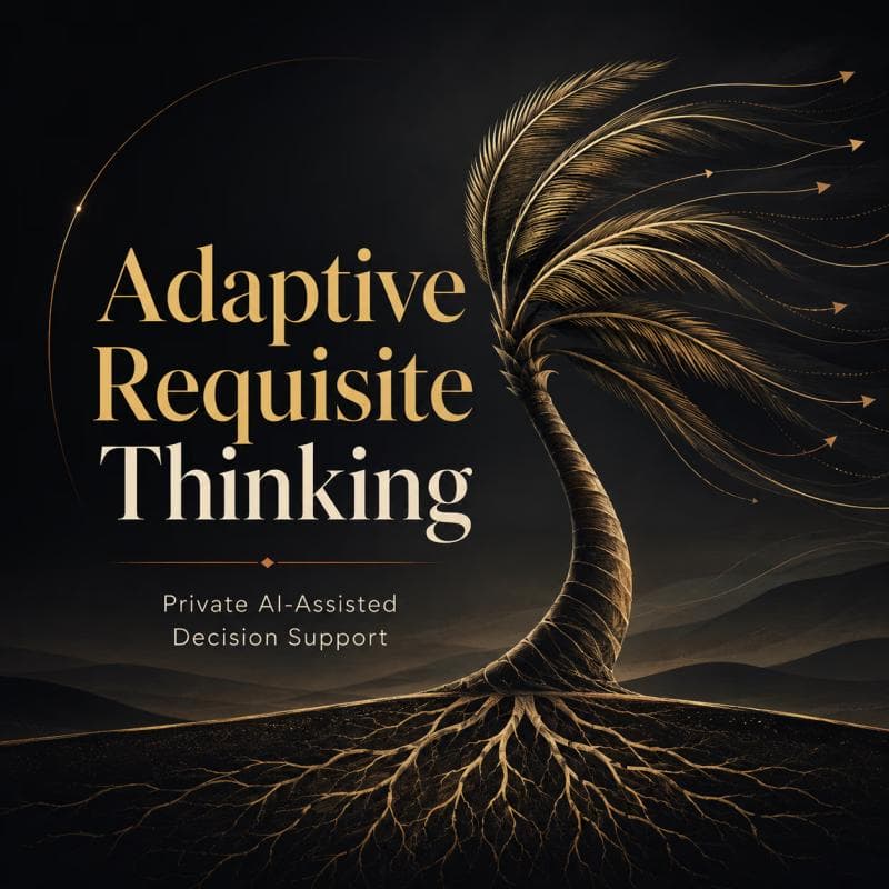 Cover artwork showing an adaptive decision framework for changing conditions.