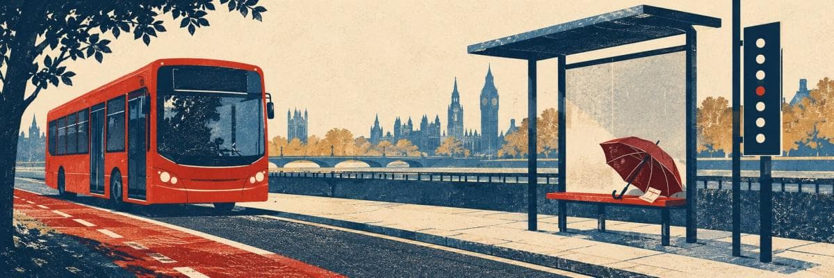 A red bus, shelter and spaced timetable marks accompany What a Timetable Can Promise.